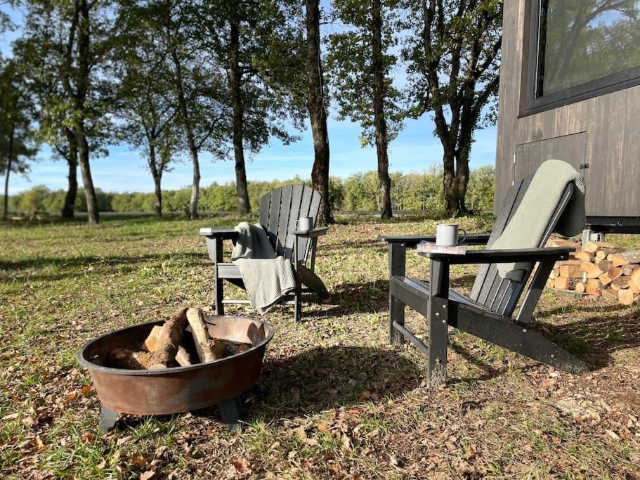 L'Envolee Ecolodge, Tiny House Au Coeur Des Vignes Loches-sur-Ource 外观 照片