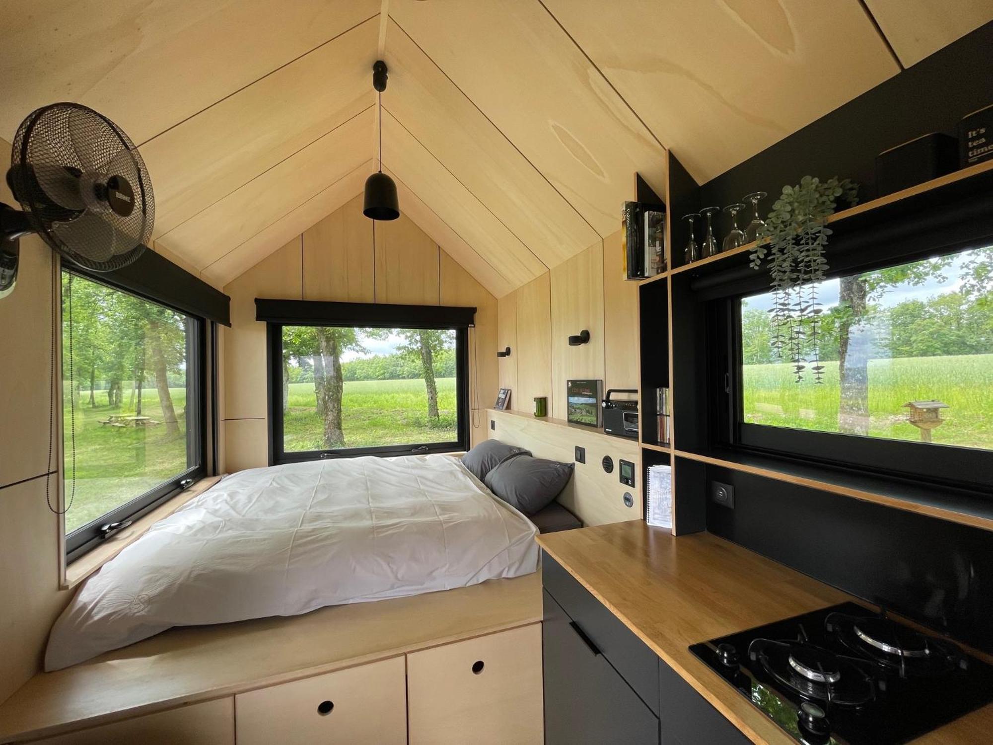 L'Envolee Ecolodge, Tiny House Au Coeur Des Vignes Loches-sur-Ource 外观 照片